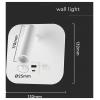 V-TAC VT-80068-W 240026 lampička na noční stolek LED LED 8 W teplá bílá Energetická třída (EEK2021): F (A - G) přírodní bílá