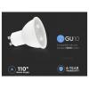 V-TAC 218746 SMD LED Energetická třída (EEK2021) F (A - G) GU10 7.5 W = 70 W bílá (Ø x v) 50 mm x 80 mm nestmívatelné 1 ks
