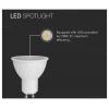 V-TAC 211956 SMD LED Energetická třída (EEK2021) F (A - G) GU10 6 W = 60 W teplá bílá 1 ks