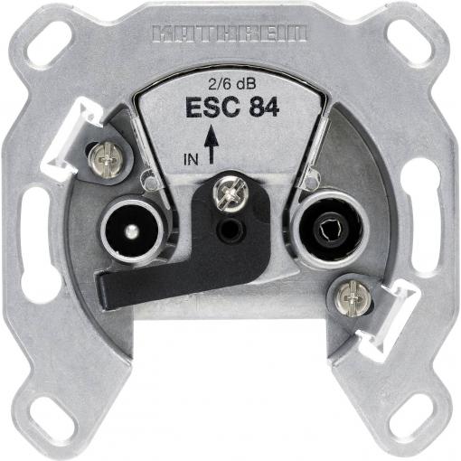 Kathrein ESC 84 anténní zásuvka BK upevnění pomocí šroubů krabice pro jednu přípojku