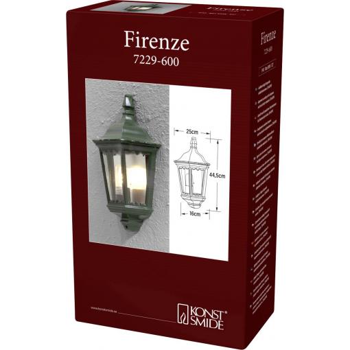 Konstsmide Firenze 7229-600 venkovní nástěnné osvětlení E27 100 W zelená