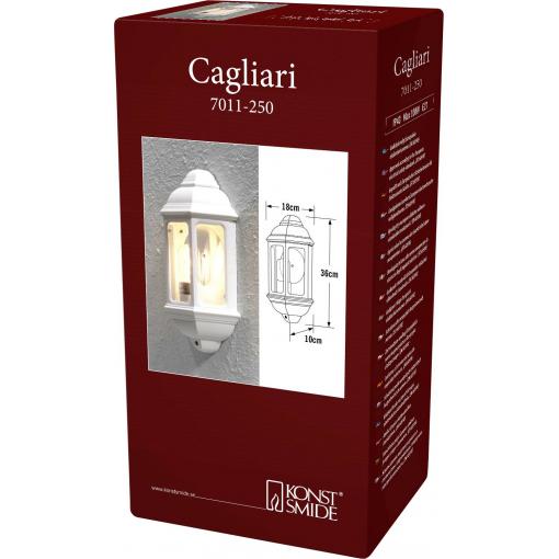 Konstsmide Cagliari 7011-250 venkovní nástěnné osvětlení E27 100 W bílá