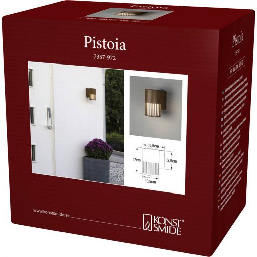 Konstsmide Pistoia 7357-972 venkovní nástěnné osvětlení E27 15 W rezavá