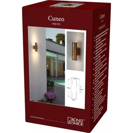 Konstsmide Cuneo 7365-972 venkovní nástěnné osvětlení E27 15 W rezavá