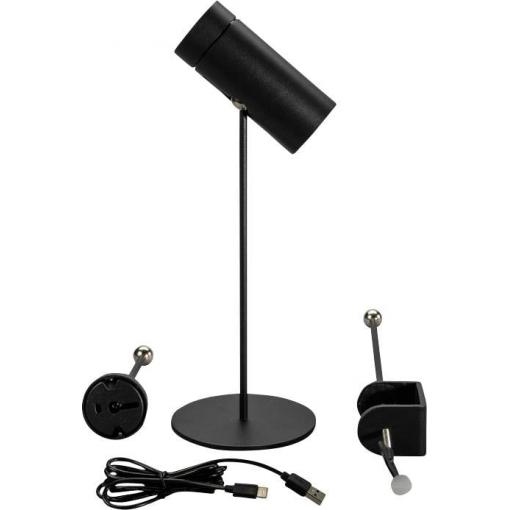 Konstsmide 7844-750 Multi Akumulátorová stolní LED lampa černá