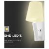 V-TAC VT-80062-W 240006 lampička na noční stolek LED LED 2 W teplá bílá Energetická třída (EEK2021): G (A - G) přírodní bílá