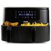 DOMO AIRFRYER DOUBLE FRY ZONE 3 + 6 L fritéza, 9 l, 2850 W, 2 grilovací zóny, černá