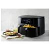 DOMO AIRFRYER DOUBLE FRY ZONE 3 + 6 L fritéza, 9 l, 2850 W, 2 grilovací zóny, černá