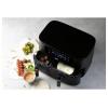 DOMO AIRFRYER DOUBLE FRY ZONE 3 + 6 L fritéza, 9 l, 2850 W, 2 grilovací zóny, černá