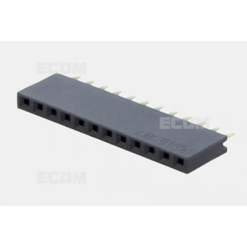 Dutinková lišta DS1023-1X12S21, 1řadá × 12, rozteč 2,54 mm