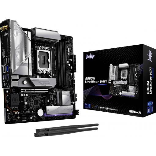 ASRock B860M LiveMixer WiFi Základní deska Socket (PC) Intel® 1851