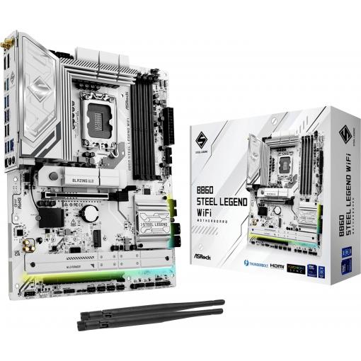 ASRock B860 Steel Legend WiFi Základní deska Socket (PC) Intel® 1851 Tvarový faktor ATX