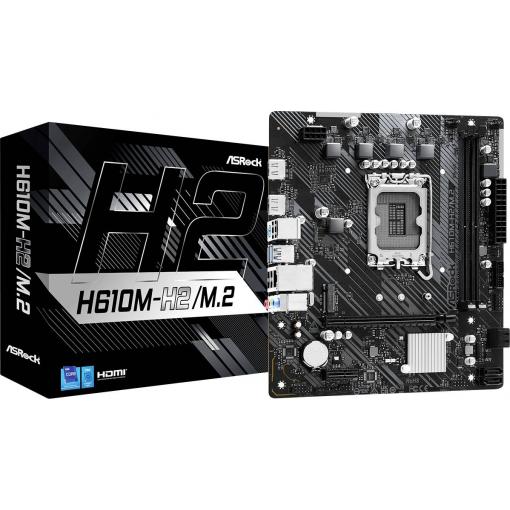 ASRock H610M-H2/M.2 Základní deska Socket (PC) #####Intel® 1700 Tvarový faktor Micro-ATX Čipová sada základní desky Intel® H610