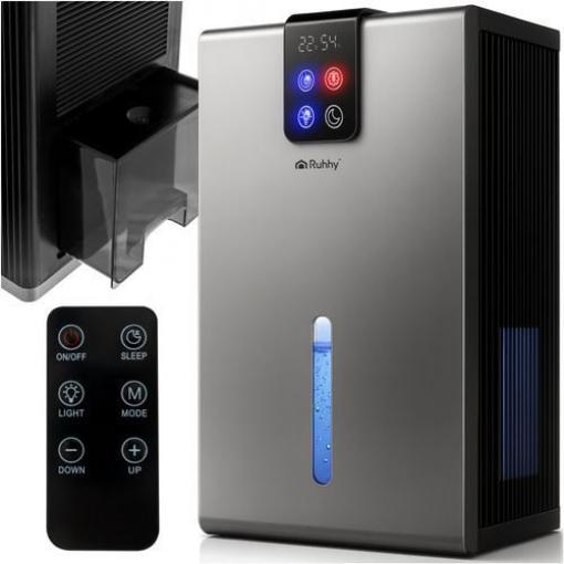 Odvlhčovač vzduchu 90 W, 2200 ml, stříbrná, Ruhhy