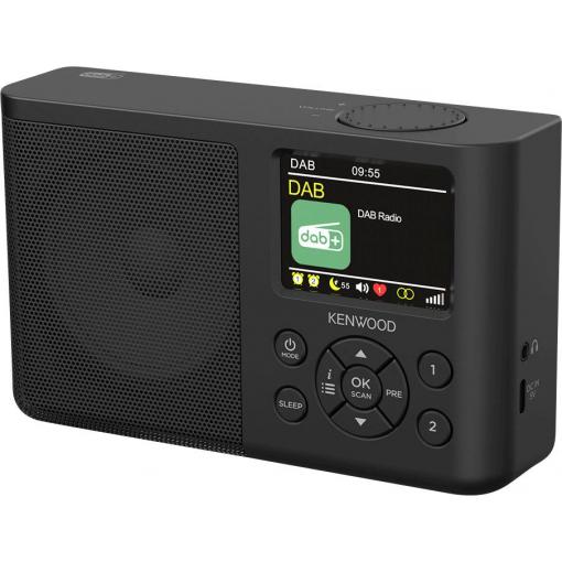 Kenwood CR-M33DAB CR-M33DABBK stolní rádio, DAB+, FM, DAB+, FM, s akumulátorem, černá