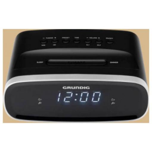 Grundig Sonoclock 1100 GPR1230 radiobudík, FM, FM, funkce alarmu, černá