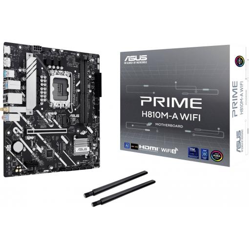 Asus PRIME H810M-A WIFI Základní deska Socket (PC) Intel® 1851 Tvarový faktor Micro-ATX Čipová sada základní desky Intel® H810