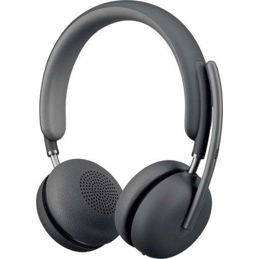 Logitech Zone Headset otevřená (On Ear) Bluetooth®, Bez kabelu stereo grafit headset, omezení hlasitosti, regulace hlasitosti, Vypnutí zvuku mikrofonu Počítače