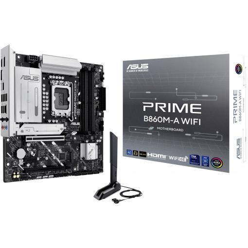 Asus PRIME B860M-A WIFI Základní deska Socket (PC) Intel® 1851 Tvarový faktor Micro-ATX Čipová sada základní desky Intel® B860