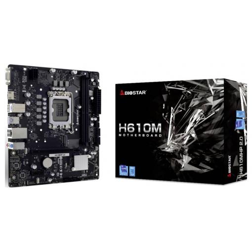 BioStar H610MHP 2.0 Základní deska Socket (PC) #####Intel® 1700 Tvarový faktor Micro-ATX Čipová sada základní desky Intel® H610
