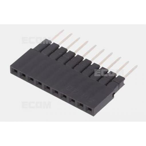 Dutinková lišta DS1023-05-1X10B8, 1řadá × 10, 16 mm, 180°