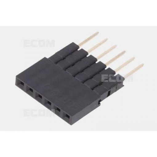 Dutinková lišta DS1023-05-1X6B81, 1řadá × 6, rozteč 2,54 mm