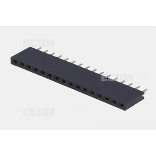 Dutinková lišta DS1023-1X16S21, 1řada × 16 kontaktů, 2,54 mm