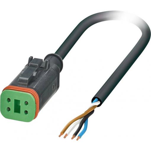 Phoenix Contact SAC-4P- 3,0-PUR/DTFS Kabel pro senzor/aktor, 1415008, piny: 4, 3 m, 1 ks
