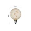 Žárovka DECO LED E27 4,5W flame EMOS Z50B11