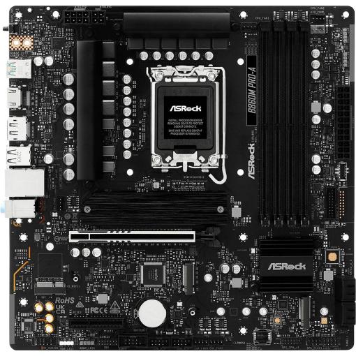ASRock B860M Pro-A Základní deska Socket (PC) Intel® 1851 Tvarový faktor Micro-ATX