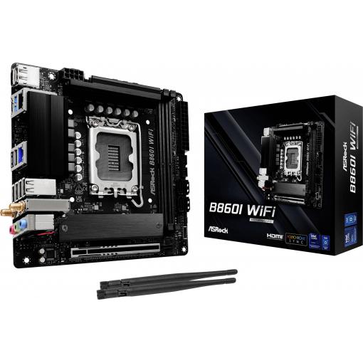 ASRock B860I WiFi Základní deska Socket (PC) Intel® 1851 Tvarový faktor Mini-ITX