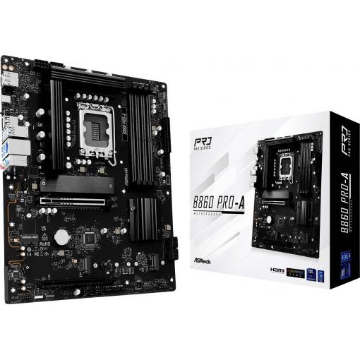 ASRock B860 Pro-A Základní deska Socket (PC) Intel® 1851 Tvarový faktor ATX