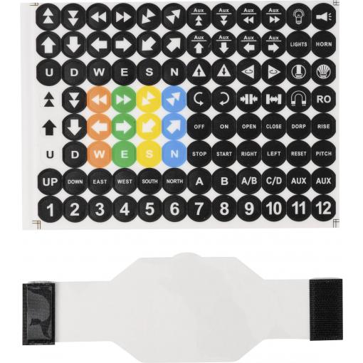TRU COMPONENTS 6 Button cover & sticker TC-13660444 Pájení a odpájení pomocí jedné stanice, včetně 17díl. příslušenství se štítkem , s ochranným krytem 1 ks