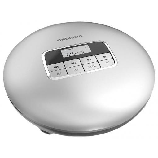 Grundig GCP1020 přenosný CD přehrávač Discman CD, CD-R, CD-RW, MP3 stříbrná