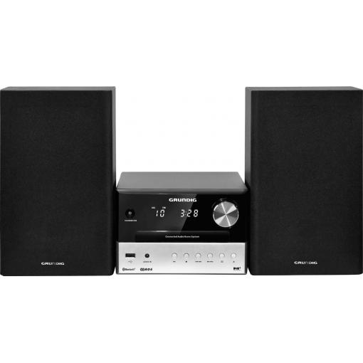 Grundig CMS 3000 stereo systém DAB+, Bluetooth, CD, USB, AUX, 2 x 15 W černá, stříbrná