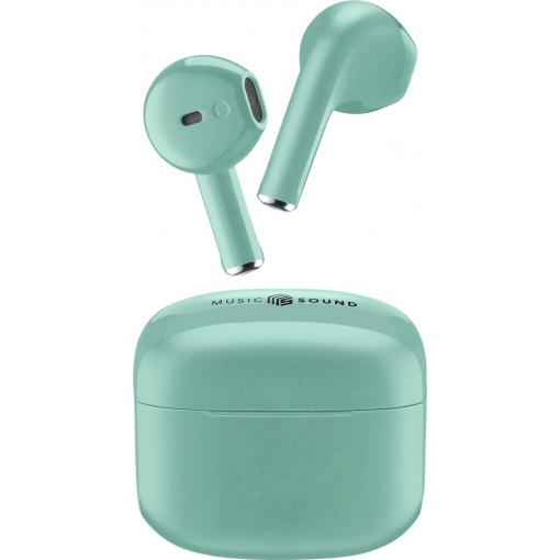 Cellularline Headset do uší (In Ear) Bluetooth®, Bez kabelu zelená Nabíjecí pouzdro mobil