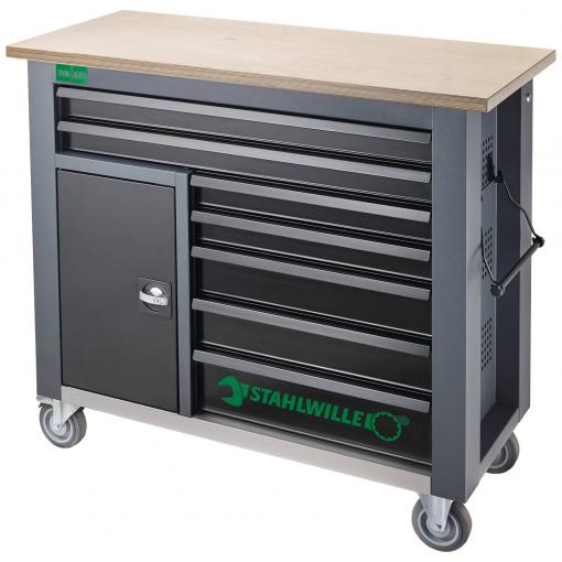Stahlwille 85010621 pracovní stůl (š x v x h) 1150 x 1045 x 500 mm antracitová, černá