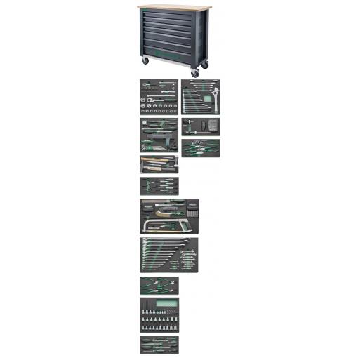 Stahlwille 98830181 pracovní stůl (š x v x h) 1150 x 1045 x 500 mm antracitová