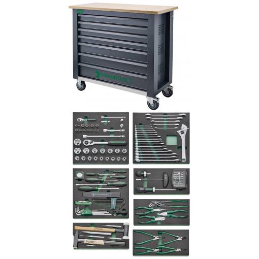 Stahlwille 98830179 pracovní stůl (š x v x h) 1150 x 1045 x 500 mm antracitová