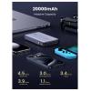UGREEN 25188 powerbanka Li-Ion, 20000 mAh, USB-C®, USB, šedá