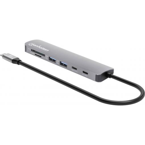Manhattan dokovací stanice pro notebook 190442 integrovaná čtečka karet, napájení USB-C®
