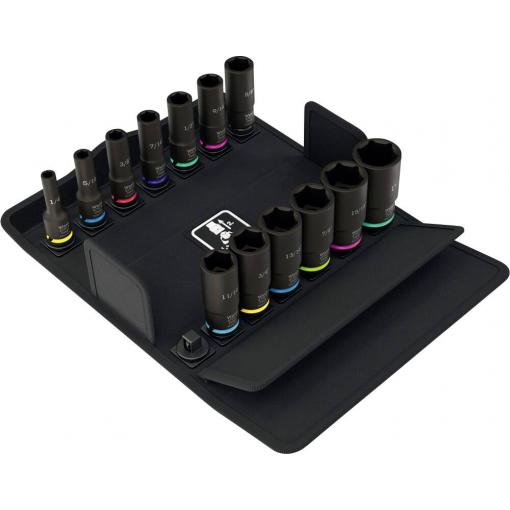Wera 8790 B Impaktor Deep Imperial Set 1 05005581001 vnější šestihran vložka pro nástrčný klíč 1/4, 5/16, 3/8, 7/16, 1/2, 9/16, 11/16, 3/4, 13/16, 7/8, 15/16,