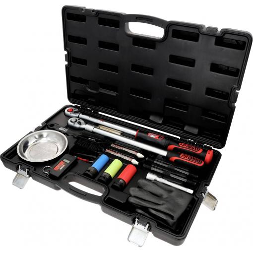 KS Tools 516.2450 Sada Master pro výměnu kol s 1/2 ráčnovým momentovým klíčem INFINITOL, 20 - 200 Nm, 18 ks