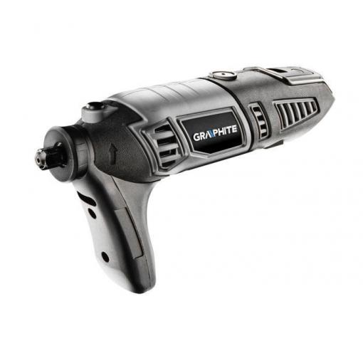 Minivrtačka s ohebnou hřídelí GRAPHITE 170 W, 190 ks příslušenství