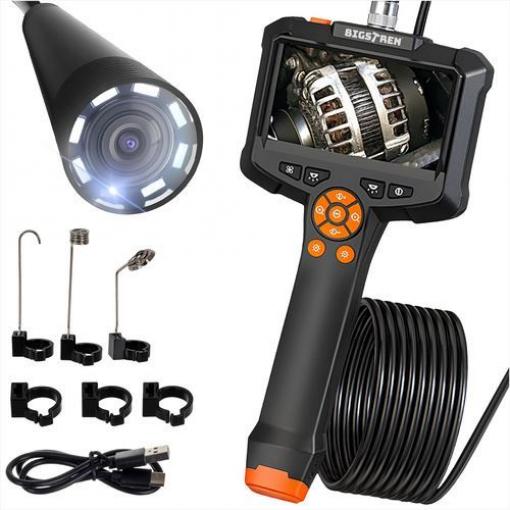 Endoskopická inspekční kamera IP67, 8 LED, 5 m, Full HD