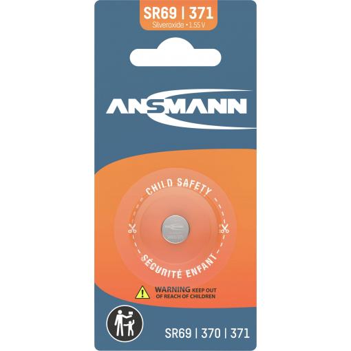 Ansmann knoflíkový článek 370 1.55 V 1 ks 24 mAh oxid stříbra Silberoxid Knopfzelle SR69 / SR920 / 370 / 371