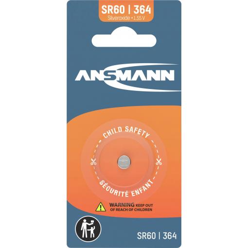 Ansmann knoflíkový článek 364 1.55 V 1 ks 9 mAh oxid stříbra Silberoxid Knopfzelle SR60 / SR621 / 364