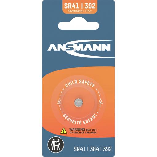 Ansmann knoflíkový článek 384 1.55 V 1 ks 25.2 mAh oxid stříbra Silberoxid Knopfzelle SR41 / SR736 / 384 / 392