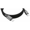Ansmann USB kabel Apple Lightning konektor, USB-C ® zástrčka 120 cm černá Textilní plášť 1700-0187