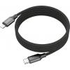 Ansmann USB kabel Apple Lightning konektor, USB-C ® zástrčka 120 cm černá Textilní plášť 1700-0187